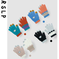 Ruo good product 2021 autumn and winter New knitted wool gloves can touch screen divided into five fingers men and women thin warm cold