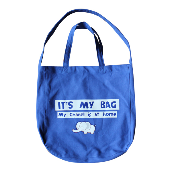 Ruosu Liangpin ins Super fire bag cartoon Korean version of tide shoulder portable cross body canvas large capacity bag street shot