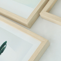 Solid Wood simple photo frame hanging wall picture frame oil picture frame mounted A4A3 20 24 inch 4K8 open puzzle frame customization