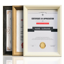 Simple honor certificate frame hanging wall A3 three-in-one business license frame A4 photo frame setting Stage Award frame picture frame customized