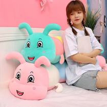 Love plush toy caterpillar fat version of Dream GRA expression Caterpillar 1 m blue mint green pillow doll