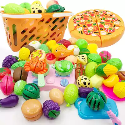 Cutable fruits, children's toys, girls, babies, drinking, boys, kitchen, cooking, pizza, vegetables, cutting music set