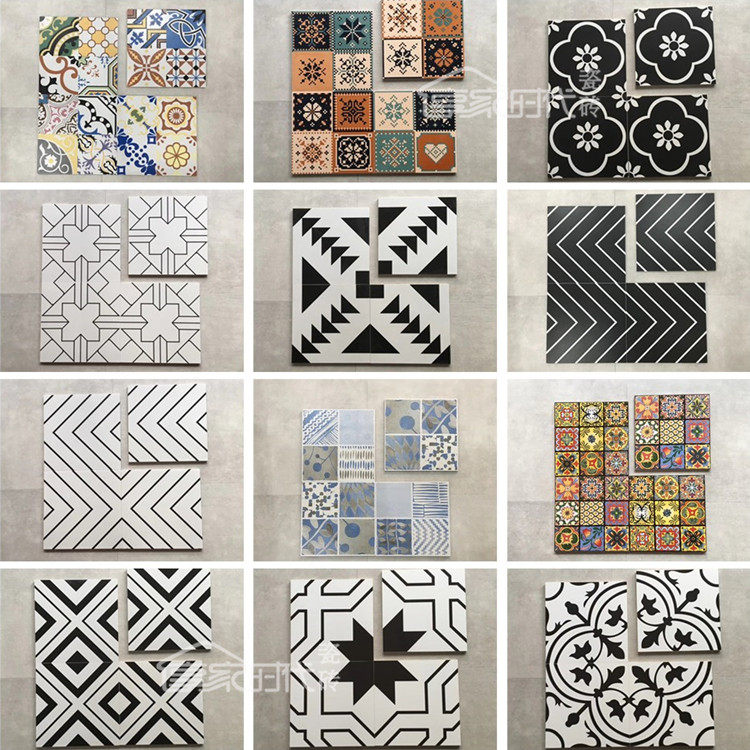 300x300mm Nordic tile powder room balcony kitchen bathroom subway parquet tile non-slip floor tile wall tile