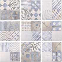 Industrial wind Gray small tiles 300x300mm mix and match tiles toilet toilet background tile kitchen wall tiles