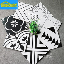 Nordic simple toilet tile black and white small tile 300x300mm Net red balcony kitchen wall tile floor tile