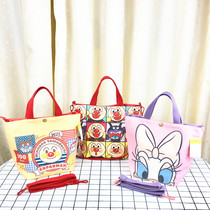 Mommy Hands Carry Skew Satchel With Cartoon Cute Canvas Bag Student Cute Lunch Bag Aunt Out For Versatile Satchel Bag