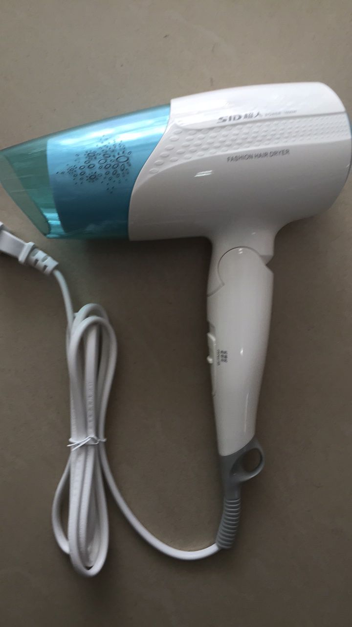 Superman SF1631 foldable hair dryer 1600W high power household three-speed heating and cooling air constant temperature