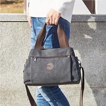 Sails Cloth Bag Women 2021 New Tide Models 100 Hitch Casual Diagonal Satchel Bag Multi-Pocket Single Shoulder Bag Large Capacity Handbag Spring Autumn