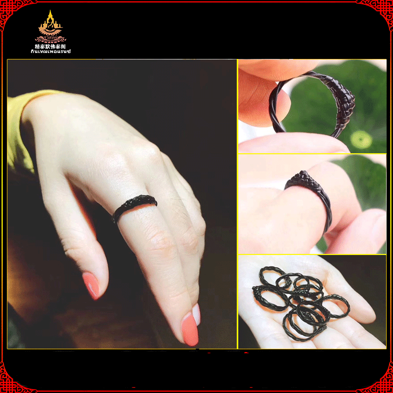 Thai Buddha AJ Pina Empty Elephant Tail Ring Jewellery Fine Temer