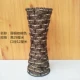 . Mô phỏng giỏ hoa bằng nhựa chậu hoa bình hoa dệt bình hoa tre trắng trang trí hoa khô bằng sắt rèn hoa - Vase / Bồn hoa & Kệ