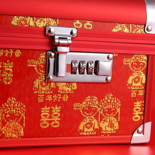 Коробочка для хранения для невесты, красное ювелирное украшение, красная коробка для хранения