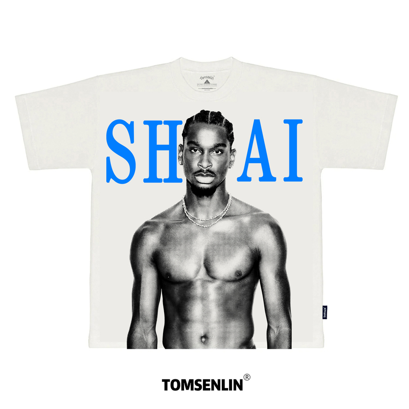 Tomsenlin American Street Style Alexander Color-Block Mesh Retro Kangli Print Wide Short-Sleeve Long-Sleeve T-Shirt Tomsenlin American Street Style Alexander Color-Block Mesh Retro Kangli Print Wide Short-Sleeve Long-Sleeve T-Shirt