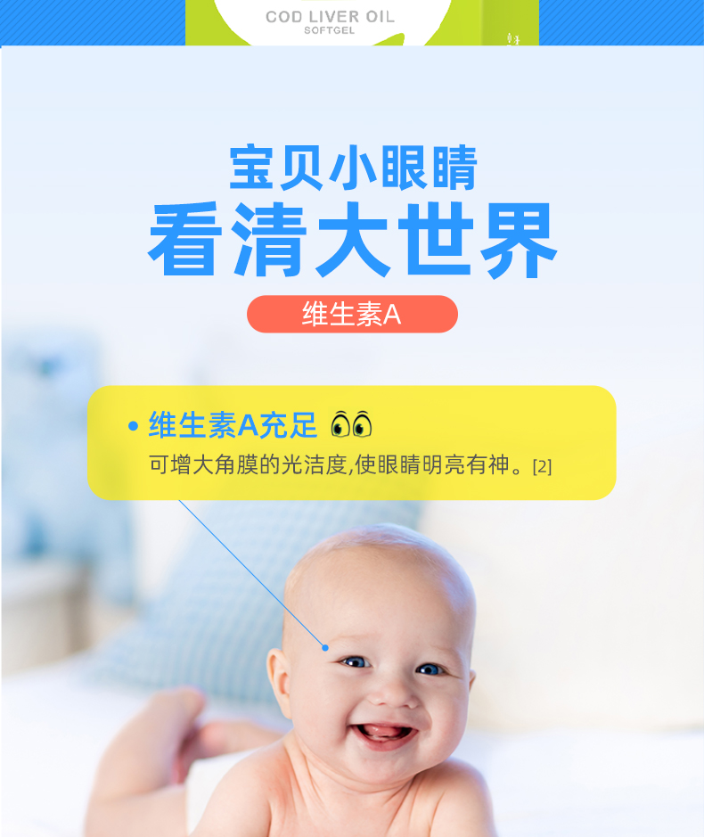 禾博士儿童鳕鱼肝油DHA软胶囊