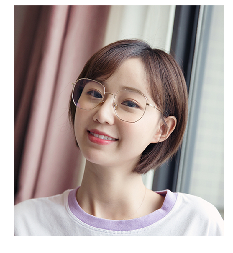 Ni Ni đeo kính nữ đổi màu chống bức xạ màu xanh Phiên bản Hàn của thủy triều có thể được gán cho số mạng cận thị khung mắt đỏ nam - Kính kính ngầu