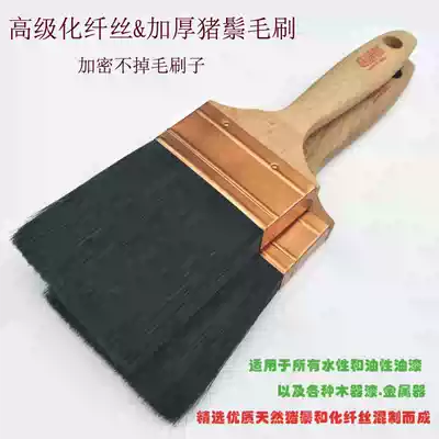 High-grade hair brush chemical fiber silk pig hair brush hard brush art paint paint brush do not shed hair thickening paint brush
