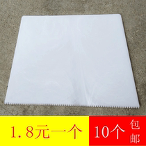 Plastic scraper hard batch scraper wall putty plastic serrated white milk scraper tool