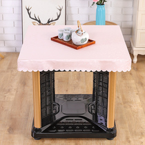 Fire table cover electric stove cover rubber square electric heating table cover dustproof waterproof mahjong machine tablecloth cover