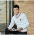 Áo len cổ chữ V nam sinh viên áo len không tay vest nam vest cotton len phiên bản Hàn Quốc của tuổi trẻ đại học áo vest nam body Dệt kim Vest