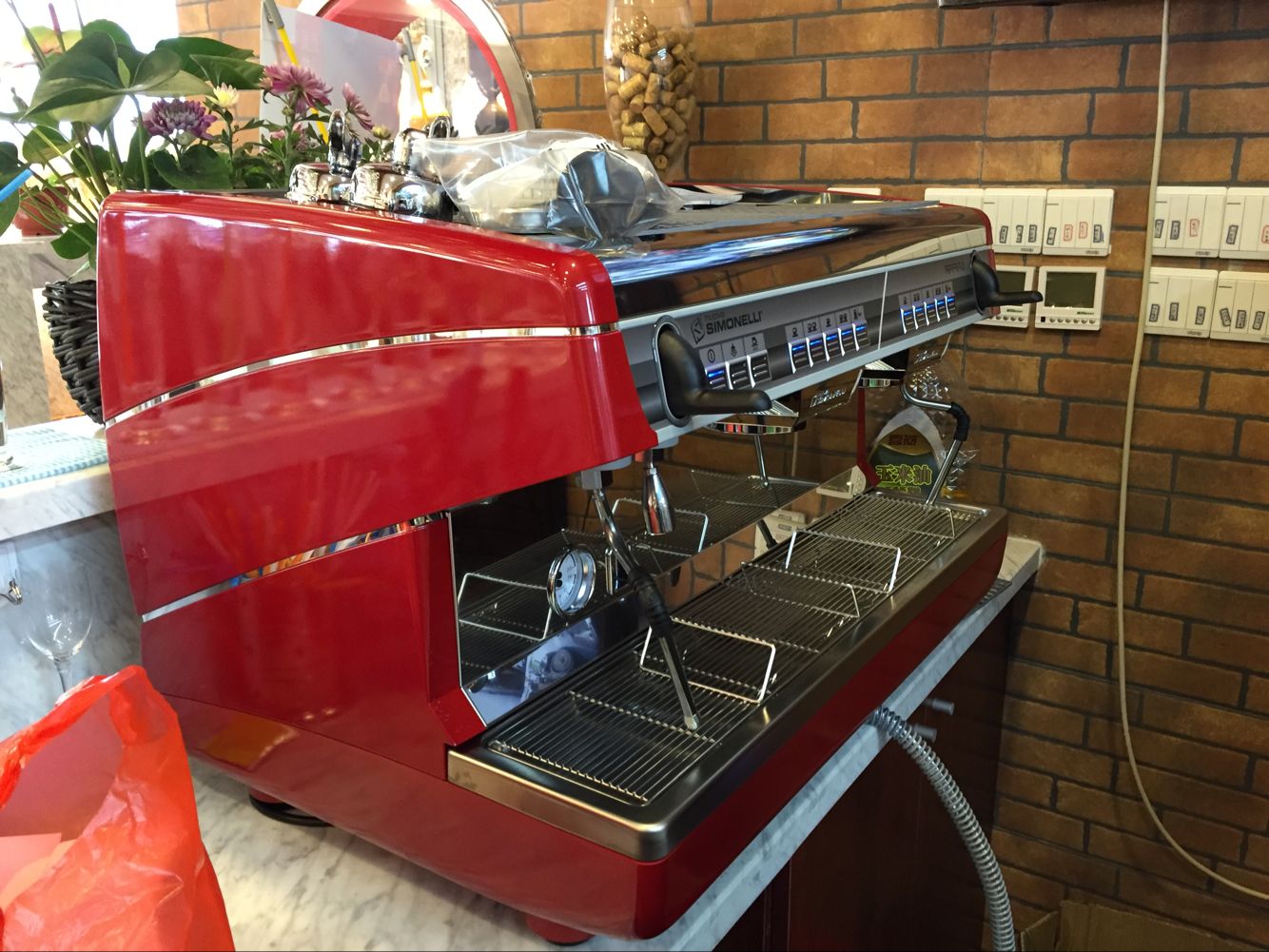 máy pha cafe viên nén Tiêu chuẩn phiên bản cao ly mới Máy pha cà phê bán tự động hai đầu Nova mới Nuova appia - Máy pha cà phê máy pha cà phê tiross