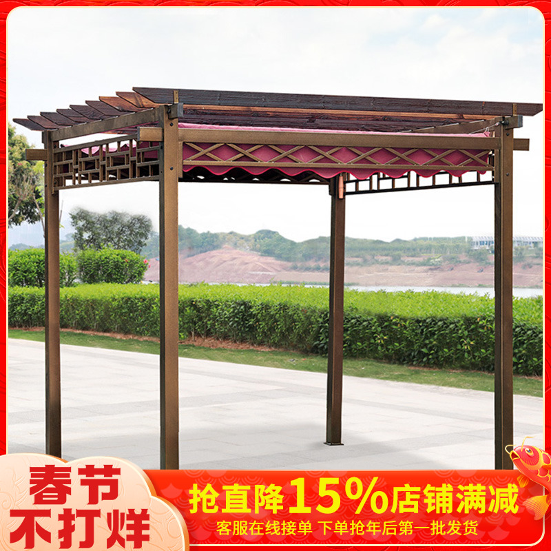 Grape rack outdoor gazebo villa courtyard garden pavilion outdoor terrace open-air terrace roof with pergola