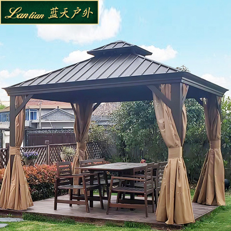 Outdoor gazebo villa courtyard terrace leisure pavilion garden outdoor pergola shade rain shed park pergola