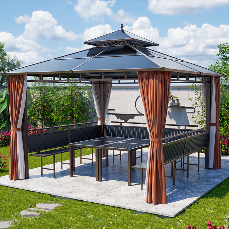 Outdoor Gazebo Villa Courtyard Garden Gazebo Modern Sunshade Canopy Sun Panel Outdoor Terrace Gazebo Outdoor Gazebo Villa Courtyard Garden Gazebo Modern Sunshade Canopy Sun Panel Outdoor Terrace Gazebo