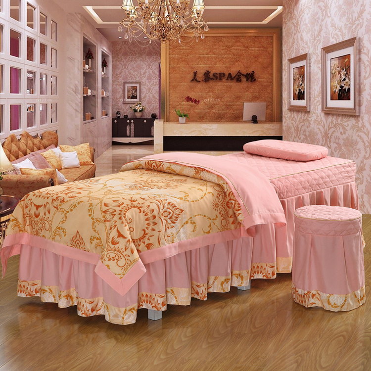 Thẩm mỹ viện Body massage spa khăn trải giường massage gia đình bốn gia đình bốn đặc biệt tùy chọn đa kích thước có thể được tùy chỉnh - Trang bị tấm ga chun bọc giường spa