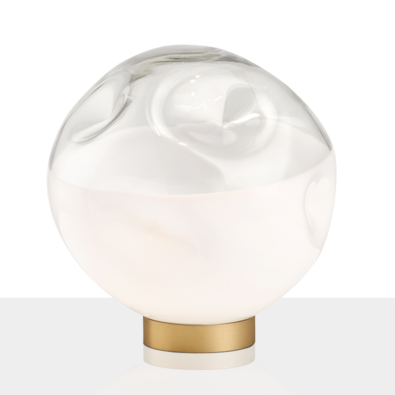 Postmodern minimalist glass table lamp Nordic creative bedroom bedside lamp fashion designer living room study decorative lamp