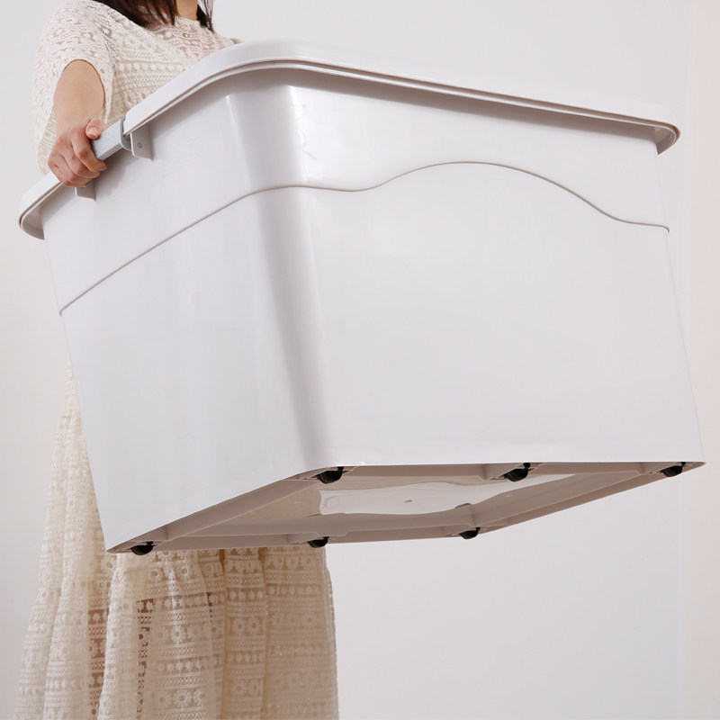 Thickened extra-large plastic storage box clothes sorting box clearance large household storage box clothing storage box