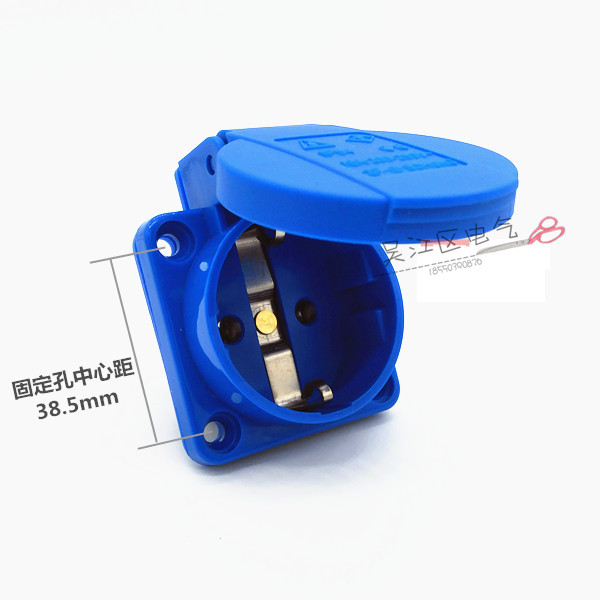 High quality MNIEKNES two holes 16A European standard generator socket Waterproof 2 hole gasoline engine power outlet 220