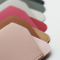  Glasses bag Female anti-pressure portable storage bag leather bag Simple portable anti-pressure protective cover sun eye sunglasses bag