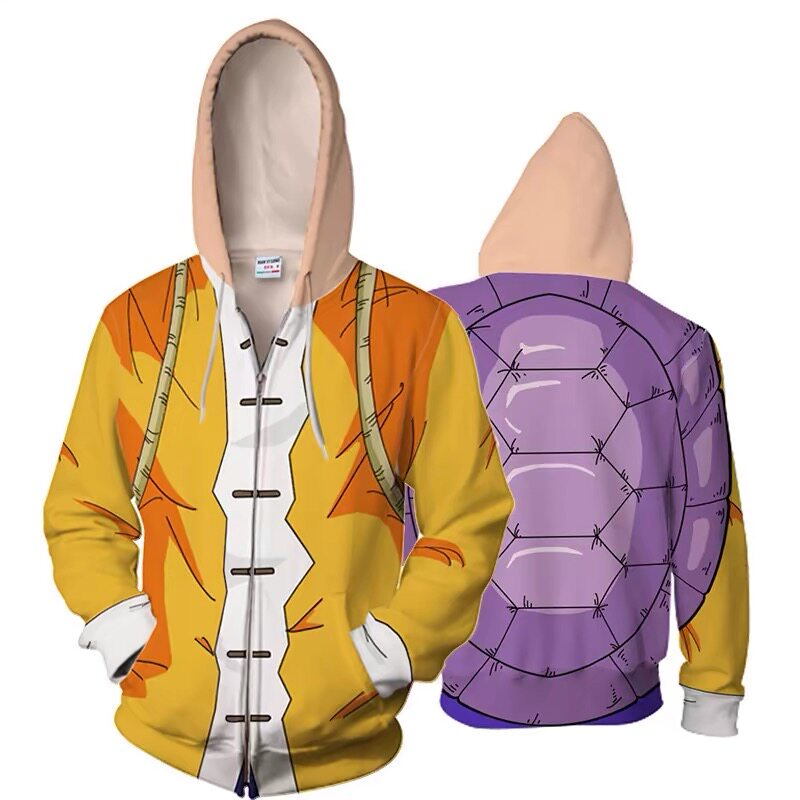 动漫七龙珠孙悟空龟仙人贝吉塔cos练功服 3D印花卫衣外套_动漫T恤_淘宝游戏网
