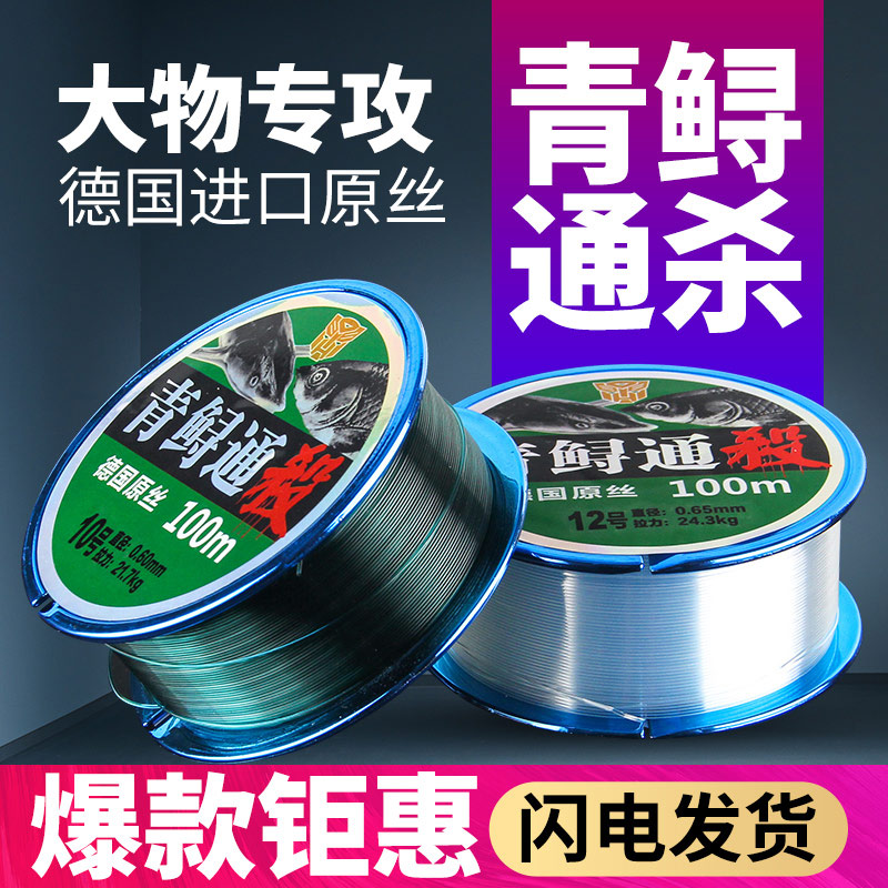 Big Things Line Fishing Line Main Thread Subline Super Soft Strong Pull Force Import Luani Dragon Line Giant Sturgeon Fishing Line