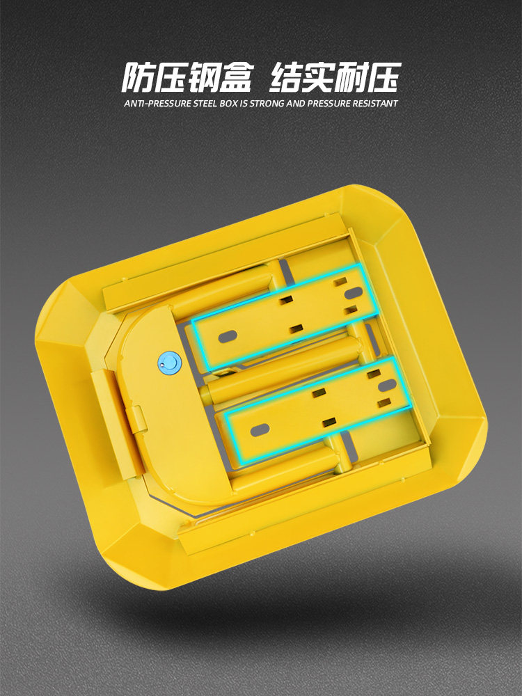 Lotus Parking Lock, Parking Space Lock, Thickened Anti-Collision Parking Pile, Car Garage Anti-Occupancy Device, No Drilling Required