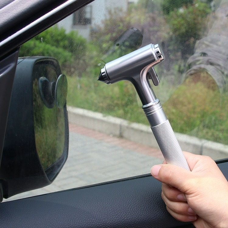 Car Safety Hammer, Multifunctional Escape Hammer for Vehicles, Window Glass Breaker, Car-Mounted Self-Defense Hammer, One-Second Window-Breaking Device