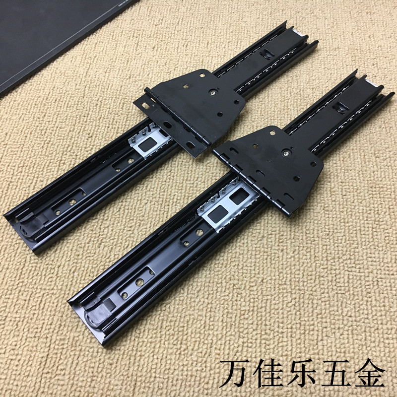 Aggravated Triple Fold Folding Slide Rail Hinge Chute three-section Push-pull Mirror Rail Folding Extension Full Body Mirror Rail