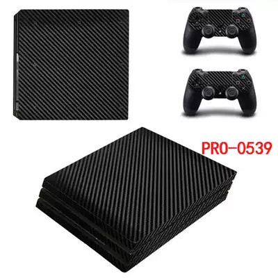 PS4 PRO film SLIM sticker body sticker old PS4 handle sticker carbon fiber pure black