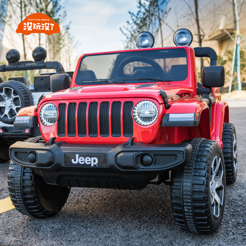 Children's electric car baby four-wheeled toy car JEEP Jeep four-wheel drive off-road vehicle children can sit in a remote control car