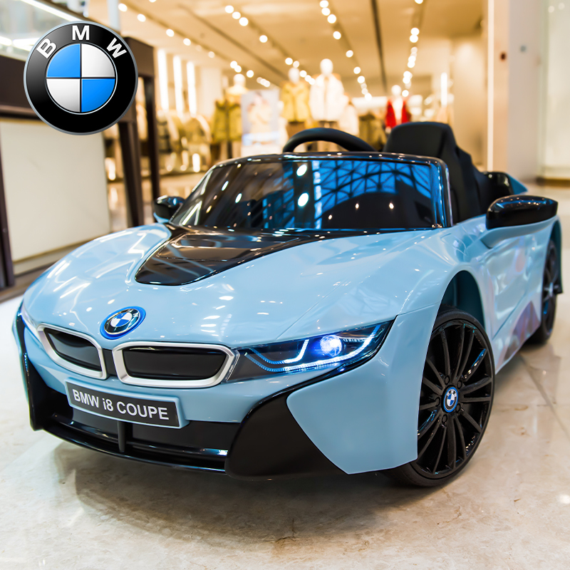 Bmw I8 Children's Electric Car, Four-Wheel Drive, Can Seat People, Four-Wheel Drive Baby Toy, Kids' Electric Vehicle with Remote Control