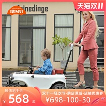 children's electric car four wheel remote control boy and girl baby toy car can sit adult parent-child interactive walking doll artifact