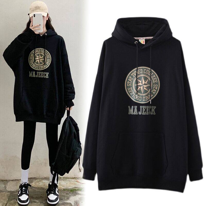 Pregnancy Woman Dress Spring Autumn Season blouses Fashion Less-age Even hat jacket Increase code 200 catty of lean and velvety coat of clothing autumn and winter