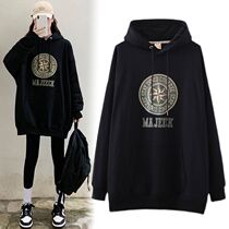 Pregnancy Woman Dress Spring Autumn Season blouses Fashion Less-age Even hat jacket Increase code 200 catty of lean and velvety coat of clothing autumn and winter