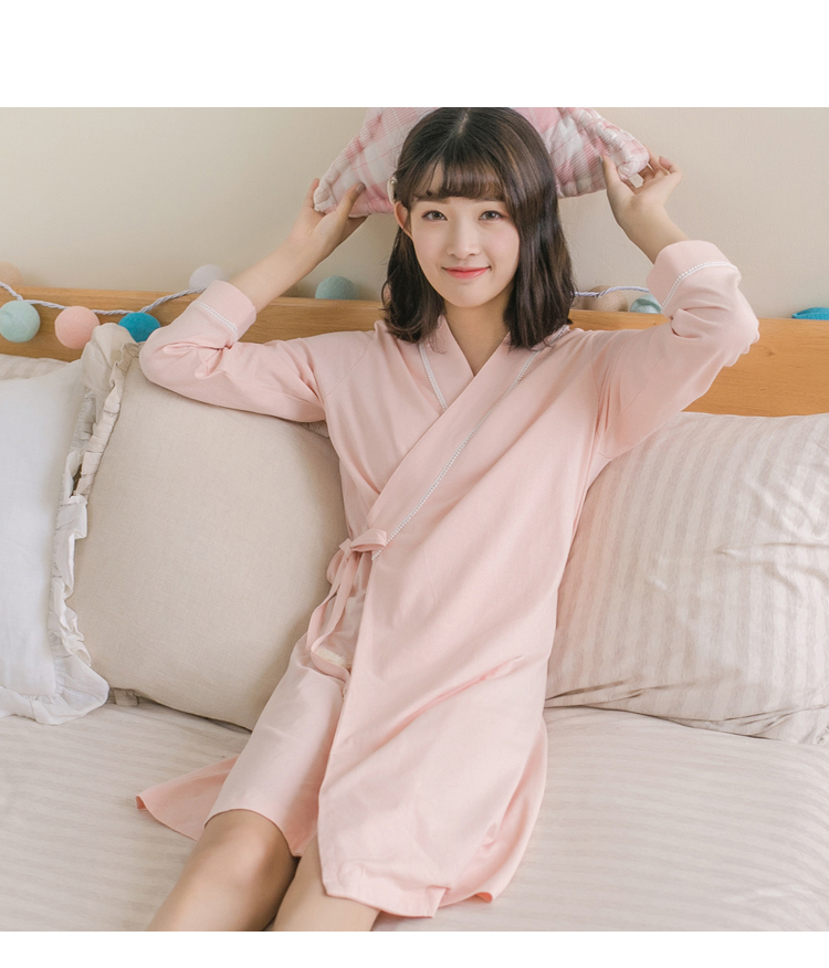 Phong cách Trung Hoa váy ngủ nữ mùa thu gợi cảm ren retro đồ ngủ cotton dài tay công chúa trang phục váy ngủ váy cho người trung niên