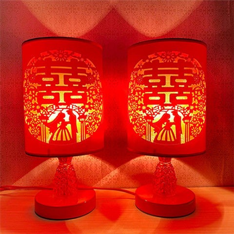 New Wedding Gift Giving Newcomer Advanced Internet Red Shaking Sound Bedside USB Charging Small Night Light Red Wedding Wedding Wedding
