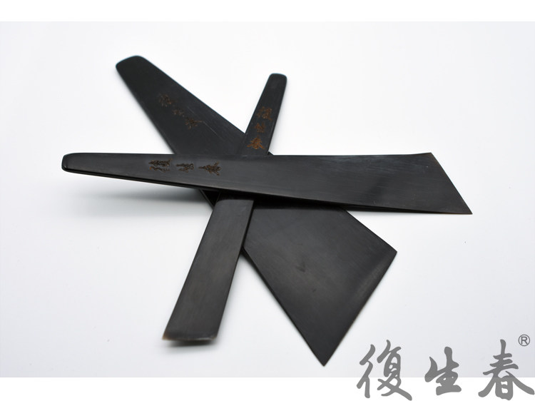 Fushengchun Brand Lacquer Art Tools Lacquer Painting Tools Ash Bone Knife Scraper Pure Natural Cow Bone Knife