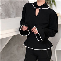 [WALKINDARK] Măng cụt thịt màu siêu chất lượng hiển thị tay áo để chải tóc dài áo khoác cardigan nữ