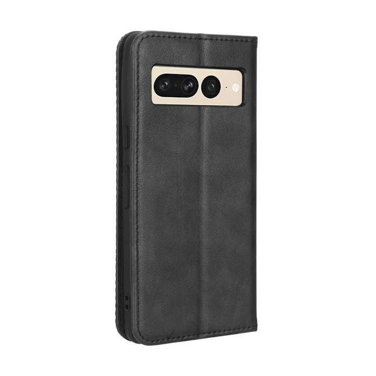 Wallets Folio Flip Crazy Horse Pattern Synthetic Leather Card Holder Folding Stand 7, 7 Pro Google Pixel Phone Case