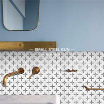 Nordic retro small tile toilet kitchen floor tile balcony bathroom toilet wall tile non-slip 200x200 tile
