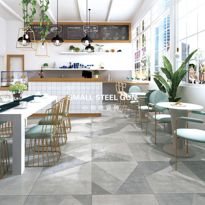 Grey Cement Brick Living Room Dining Room Dining Room Antique Brick Industrial Wind Retro Tile 600x600 Anti-Slip Plate Brick