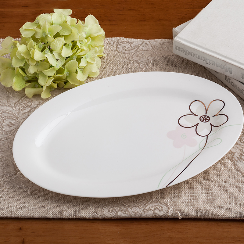 Garland ipads porcelain tableware suite 28 square fashion tableware of pottery and porcelain household of Chinese style dishes suit dishes